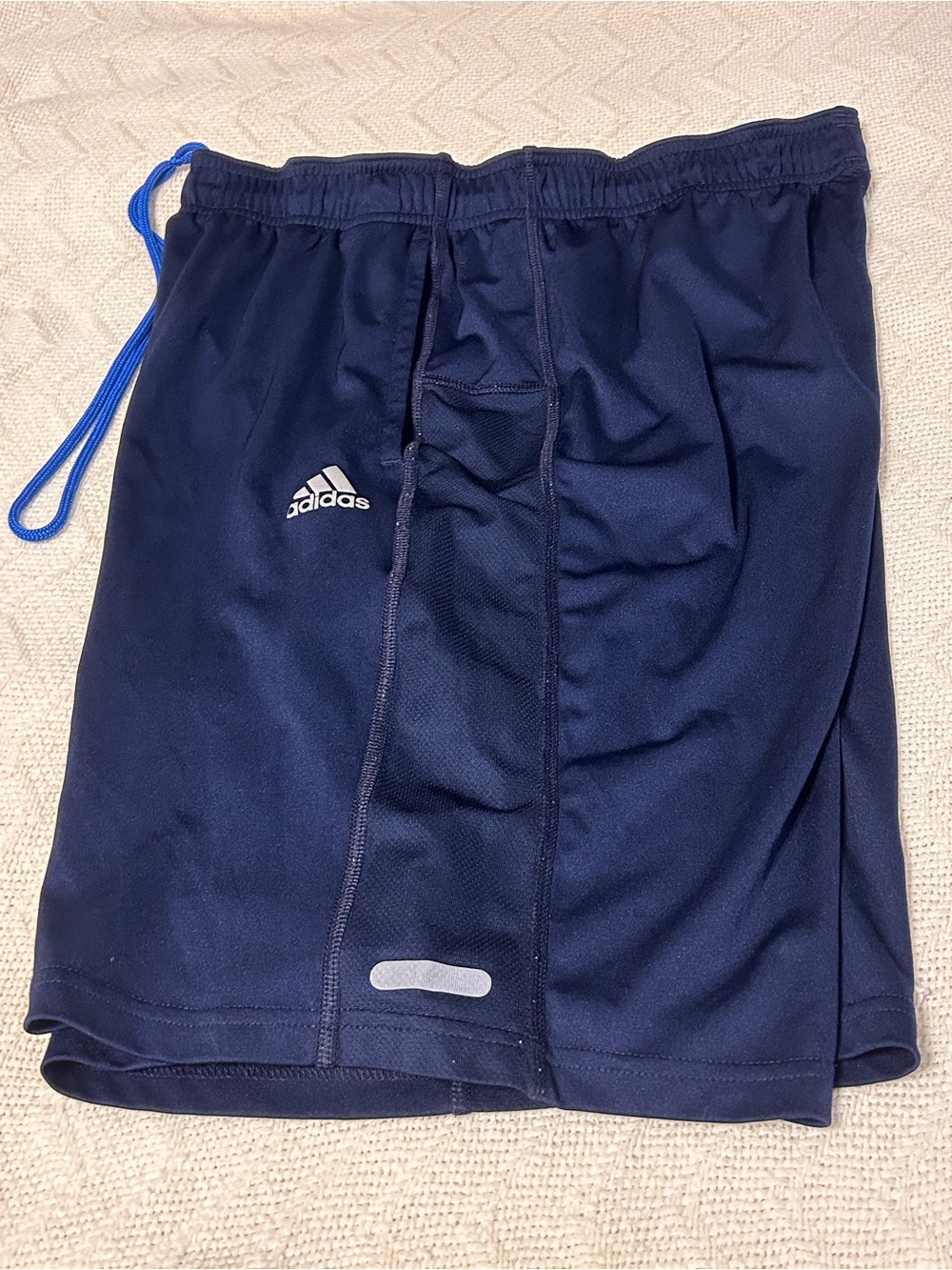 Adidas ClimaCool Men’s Deep Blue Drawstring Athletic Shorts